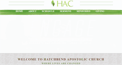 Desktop Screenshot of hatchbendapostolic.org